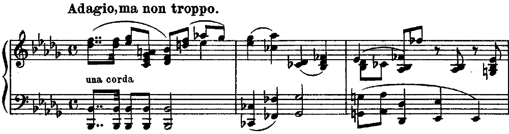 slow movement of Beethoven's Op. 110.